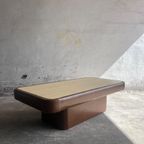 Vintage Leather And Travertine 2 Coffee Tables thumbnail 18