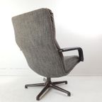 Artifort Draaifauteuil Grijs Bruin F154 Vintage Bureaustoel thumbnail 10