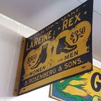 Dubbelzijdig Antiek Usa Tin Sign Van Lareine Rex Shoes. thumbnail 3