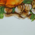 Grote Vintage Franse Ovenschaal Wit Porselein Pillivuyt Kalkoen Kastanjes 38Cm thumbnail 5