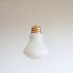 Glass Lightbulb Shaped Pendant Lamp thumbnail 12