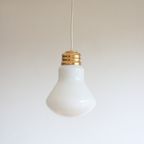 Glass Lightbulb Shaped Pendant Lamp thumbnail 9