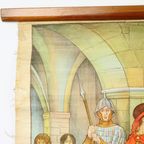 Educatieve Oude Schoolplaat Vaderlandse Geschiedenis Beschaving Karel De Grote 94X65Cm thumbnail 12