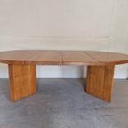 Vintage Massief Houten Uitschuifbare Eettafel Xl Design thumbnail 2
