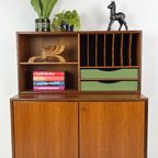 Scandinavisch Vintage Teak Fineren Boekenkast Bergnas thumbnail 14