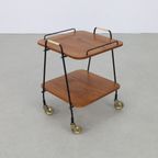 Vintage Serveerwagen Trolley Teak 1960 thumbnail 3