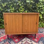 Vintage Fineer Kastje Kast Sideboard Tv Audio Meubel thumbnail 2