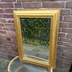 Vintage Spiegel Goud Met Facet Geslepen Spiegelglas 54X74Cm thumbnail 2