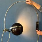 Vintage Herda Eyeball Wall Light | Space Age Chrome Verlichting | Jaren 70 Arc Lamp thumbnail 4