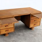 Art Deco Bureau | Desk | Eiken | Jaren 40 thumbnail 12