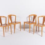 Set Of 4 Chairs / Stoel / Eetkamerstoel From 1960’s By Axel Larsson For Bodafors thumbnail 3