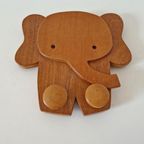 Vintage Houten Kapstok Olifant Kapstokje thumbnail 8