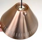 Vintage Koperkleurige Hanglamp Met Geperforeerde Kap thumbnail 5
