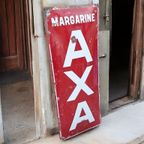 Emaille Bord Margarine Axa Uit De 30'R Jaren. thumbnail 2