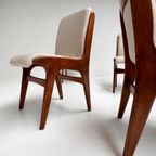 Set Van 4 Opnieuw Gestoffeerde Mahjongg Stoelen, 1950'S thumbnail 6