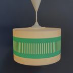 White And Green Plastic Pendant Lamp 1970S thumbnail 4