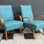 Pair Smidek Chairs 1960S Reupholstered thumbnail 6