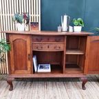 Antieke Commode Art Deco Kastje Vintage Dressoir Queen Anne thumbnail 16