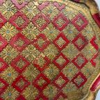 Florentijns Vintage Dienblad Rood/goud 60's thumbnail 4