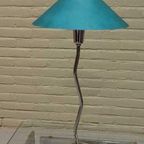 Vintage Frost Glass Tafellamp, Groen/blauw thumbnail 10
