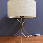 Brass Table Lamp With Round Shade 1960S thumbnail 3