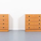 Pair Of Scandinavian Modern Chest Of Drawers / Ladekast From The 1960’S thumbnail 7