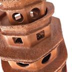 Ceramic / Terracotta / Pagode Lamp 1970's Height 70 Depth 40 Cm thumbnail 8