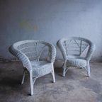 3 Seater +2X1Seater White Rotan Club Chairs thumbnail 16