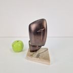Abstract Keramiek Beeld Op Marmer Voet ‘60 thumbnail 5