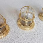Set Van 3 Vintage Gouden Schip Stijl Plafondlampen thumbnail 11