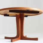 Vintage Deense Ronde Uitschuifbare Eettafel Teakhout Jaren 60 thumbnail 5