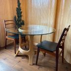 Gabriella Crespi Stijl Ronde Eetkamertafel Met Glazen Top thumbnail 2