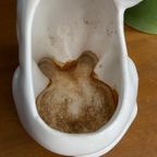 Wit Keramieken Hondje / Plantenpot thumbnail 3
