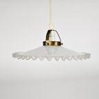 Ikea - Ikea Design - Hanglamp - Opaalglas - Messing - Zweden - 3E Kwart 20E Eeuw thumbnail 3