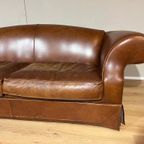 Chesterfield Look 3 Zits Bank + Fauteuil - Bruin - Leder thumbnail 12