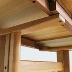 Vintage Deense Ovalen Uitschuifbare Eettafel Tafel Massief Hout thumbnail 6