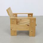 Dutch Lounge Chair In The Style Of Gerrit Rietveld, 1980s thumbnail 6