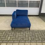 4x6 sofa - X5 Chaise Longue (links) Blauw Velours thumbnail 5