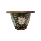 Vintage Chinees Cloisonne Bloempot thumbnail 3