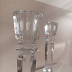 Elegante Italiaanse Vintage Loodkristallen Kaarsenhouders. Rcr Italia. thumbnail 9