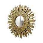 Vintage Zonnespiegel Sunburst Spiegel Convex Goud Hars 48Cm thumbnail 13