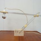 Travertin And Chrome Desk Lamp By Fratelli Manelli thumbnail 10