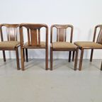Set 4 Vintage Brutalist Eetkamerstoel ´70 Mid Century Stoel thumbnail 4