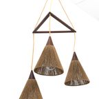 Deense Teak Hanglamp Met Touw 61859 thumbnail 4