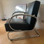 Dutch Originals Gispen 407 Fauteuil – Zwart Leder thumbnail 6