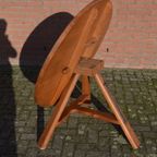 Ronde Landelijke Boeren Keukentafel Met Klapblad thumbnail 5