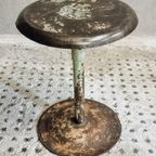 Oude Ijzeren Kruk Werkplaatskruk Sidetable thumbnail 10