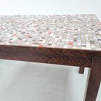 Vintage Mozaïek Tegeltafel En Wengé Hout, 1970S thumbnail 5