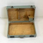 Brocante Gereedschapskist Koffer Hout thumbnail 5