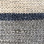 Vintage Wollen Zweedse Röllakan Blauw Met Bloemen thumbnail 5